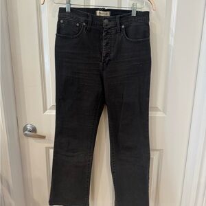 Madewell Kick Out Crop Jeans - Charcoal